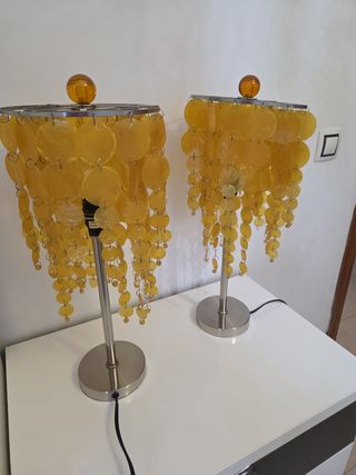 Conjunto 1 Lampara de techo + 2 lámparas de noche