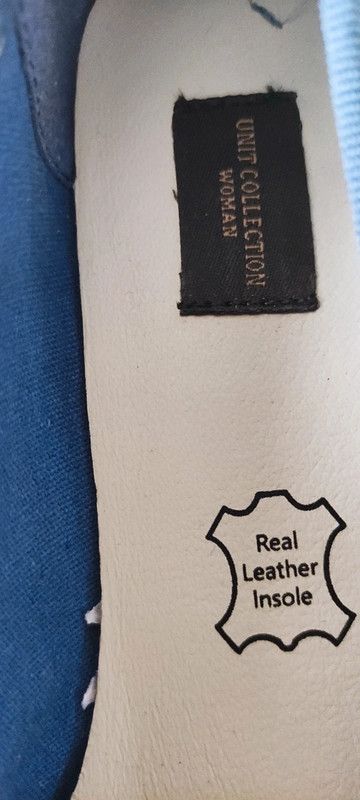 Bailarinas talla 38 azules marca Unit