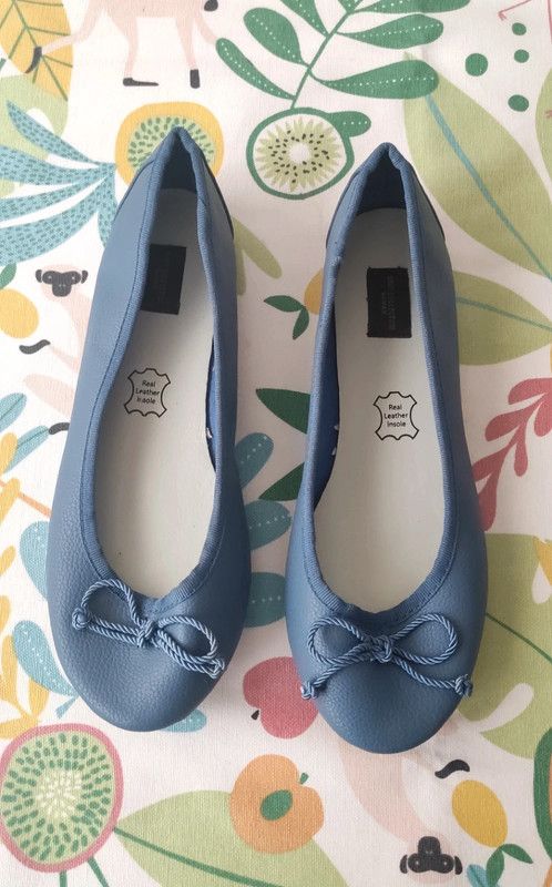Bailarinas talla 38 azules marca Unit
