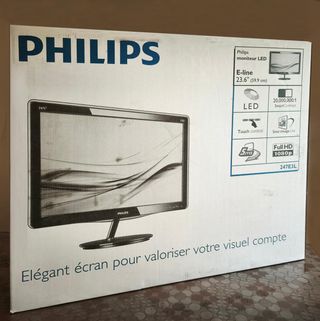 Monitor Philips 24 FullHD VGA DVI Philips Nero