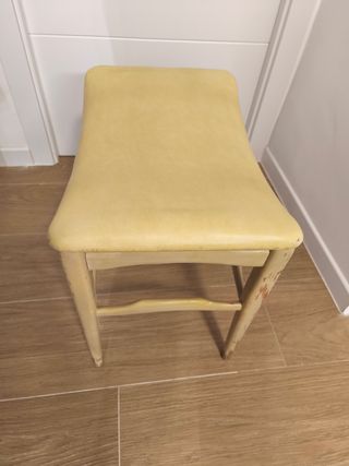 Silla Piano Vintage Polipiel pastel