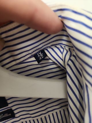 Camisa Massimo Dutti Rayas Azul