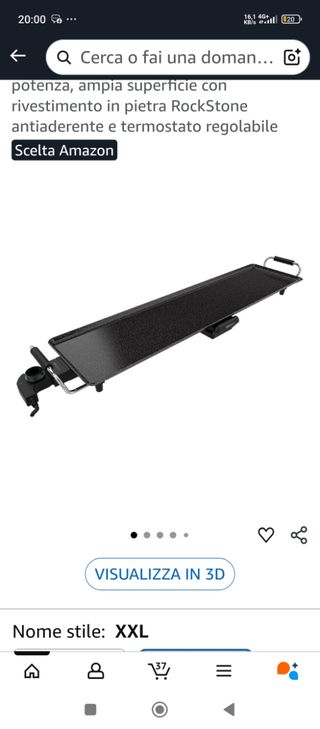 Piastra per cottura dietetica XXL