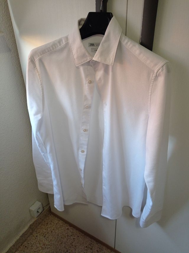 Camisa ZARA Blanca Talla S