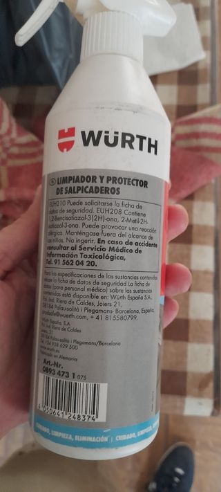Limpiador y protector salpicaderos Würth