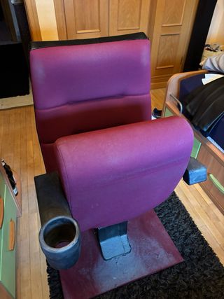 Butaca auténtica de cine de tela