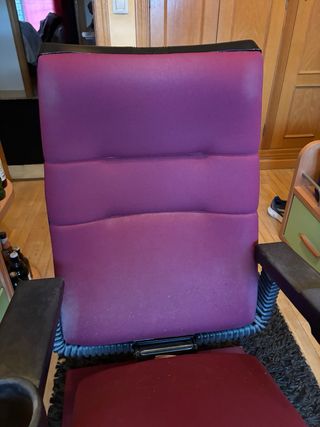 Butaca auténtica de cine de tela