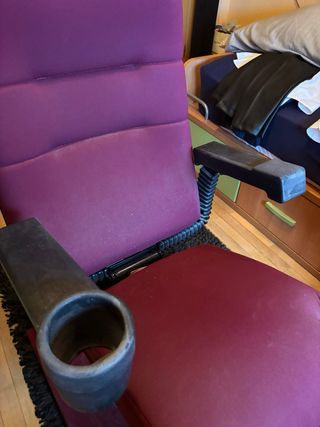 Butaca auténtica de cine de tela
