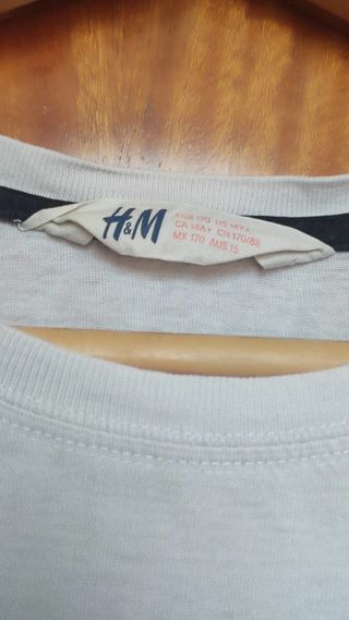 Camiseta H&M San Francisco Life Blanca