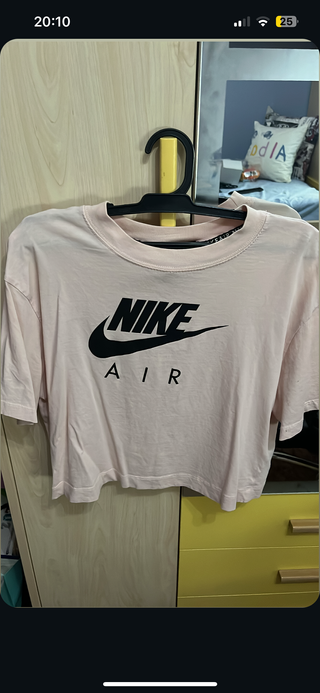 Camiseta Nike Air Rosa Crop Top