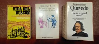 LOTE 2 LIBROS QUEVEDO + 1