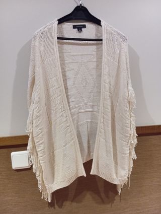 Chaqueta tipo poncho Atmosphere Beige Talla M