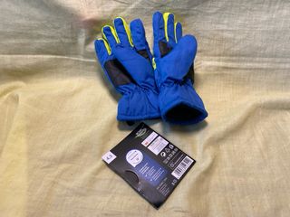 Guantes de niño azules y amarillos para 4-5 años