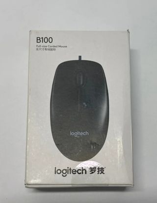 Logitech B100 Ratón USB con Cable Negro