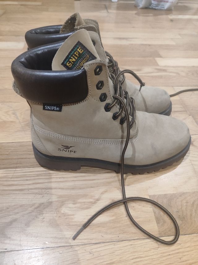 Botas Snipe Beige y Marrón