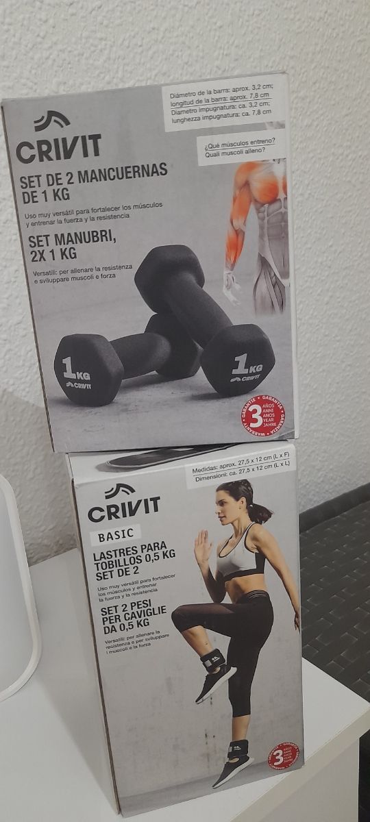 Mancuernas y lastres tobillo Crivit