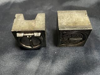 Lote tipos móviles de imprenta letras capitales E