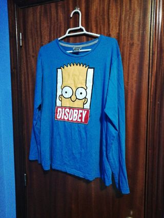 Camiseta Bart Simpson DISOBEY Talla M