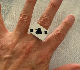 Anillo Diseño Carta Poker