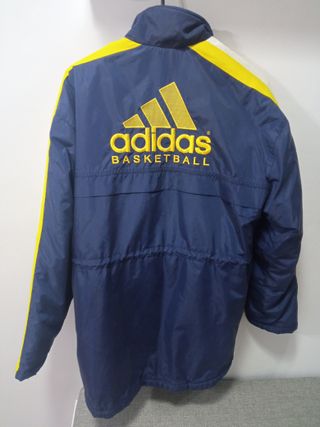 Chaqueta Cortavientos Adidas Vintage Azul/Amarillo