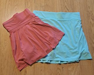 Falda Tenis/Padel gris, Rosa, Turquesa