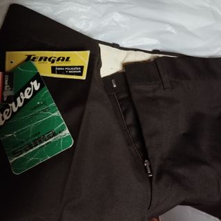 Pantalones acampanados poliéster y lana años 70