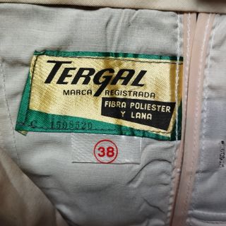 Pantalones acampanados poliéster y lana años 70