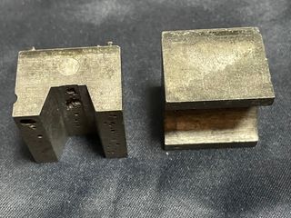 Lote tipos móviles de imprenta letras capitales A