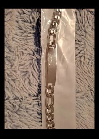 Pulsera esclava acero plateada