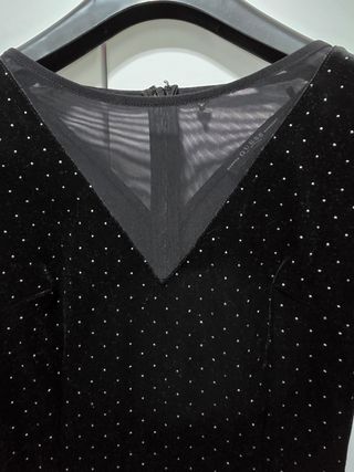 Vestido Guess Negro Brillante