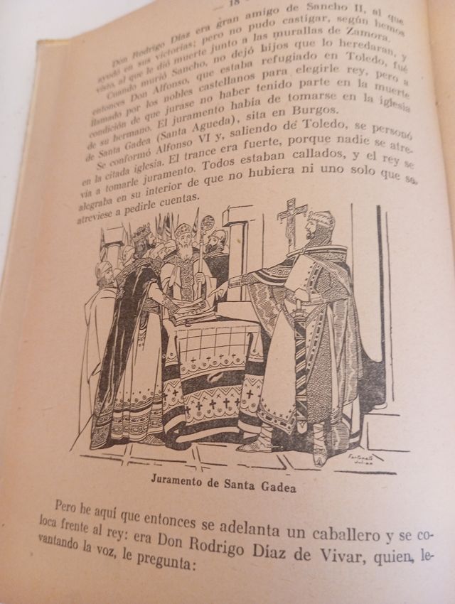 VECCHIO LIBRO SULLA STORIA DELLA SPAGNA