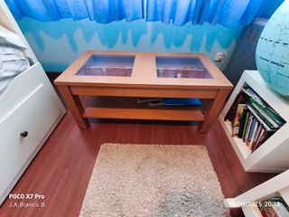 Mesa de centro madera y cristal