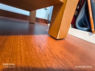 Mesa de centro madera y cristal