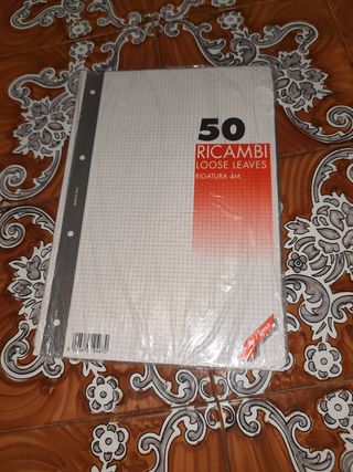 Ricambi Fogli Rigatura 4M - 50 Fogli