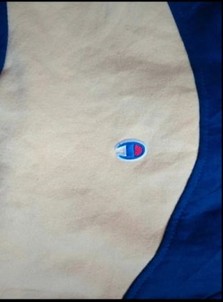 Sudadera Champion Retro Azul y Amarillo