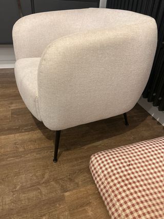 Butaca Davi Casashop Beige y Negra