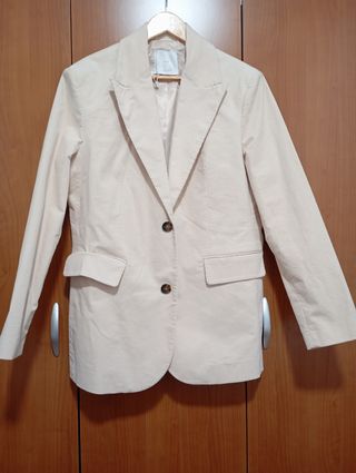 Chaqueta Mango salmón claro Mujer