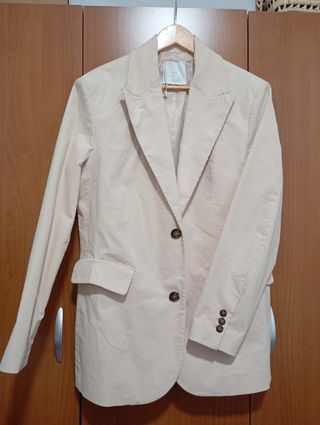 Chaqueta Mango salmón claro Mujer