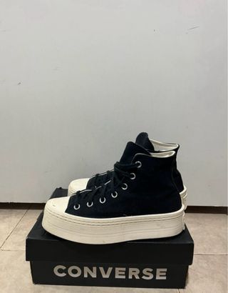 Converse plataforma negras