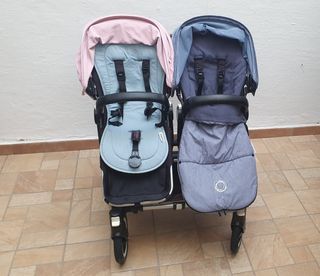 Bugaboo Donkey 2 Gemelar Rosa + Accesorios