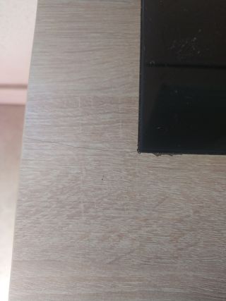 Mesa de centro elevable madera y cristal