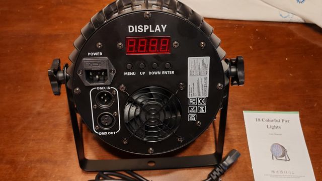 Luce Faro Par Led RGBW 18X10W, 180W DMX6/8CH