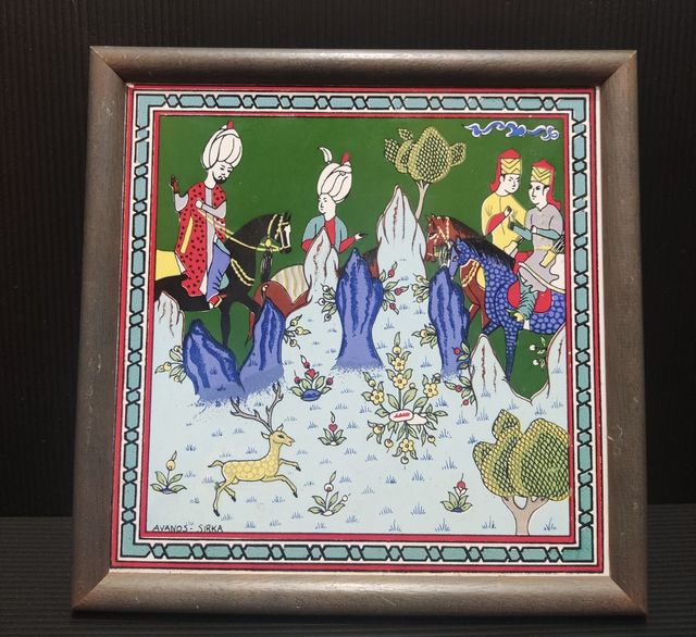 Azulejo turco pintado a mano