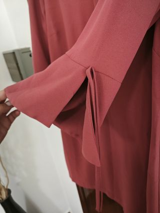Vestido rosa H&M manga larga