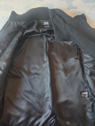 Abrigo Zara XL Negro