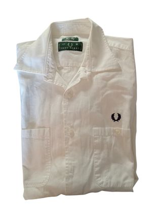 Camisa Fred Perry Blanca Talla M original 
