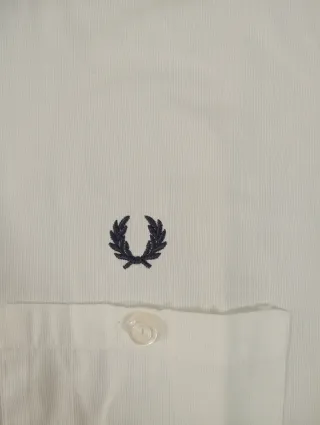 Camisa Fred Perry Blanca Talla M original