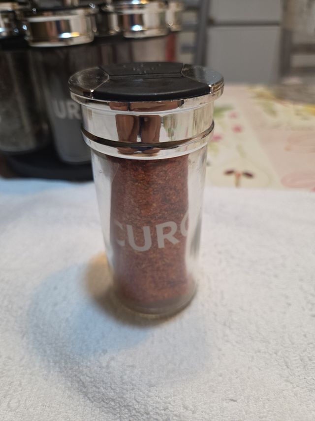 Especiero Carrousel 16 tarros de vidrio