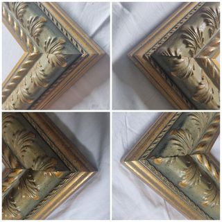 ANTIGUO MARCO DE MADERA Y ESTUCO 86x75