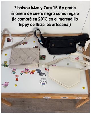 2 Bolsos H&M y Zara + Riñonera